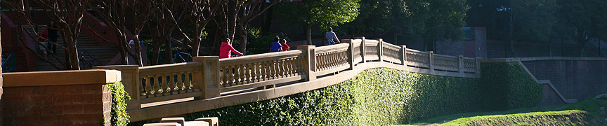 Buffalo Bayou Sesquicentennial Park jogging and biking trail downtown Houston Texas