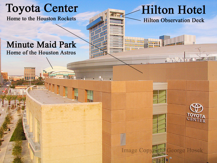 The Toyota Center is a beautiful addition to the Houston Skyline.